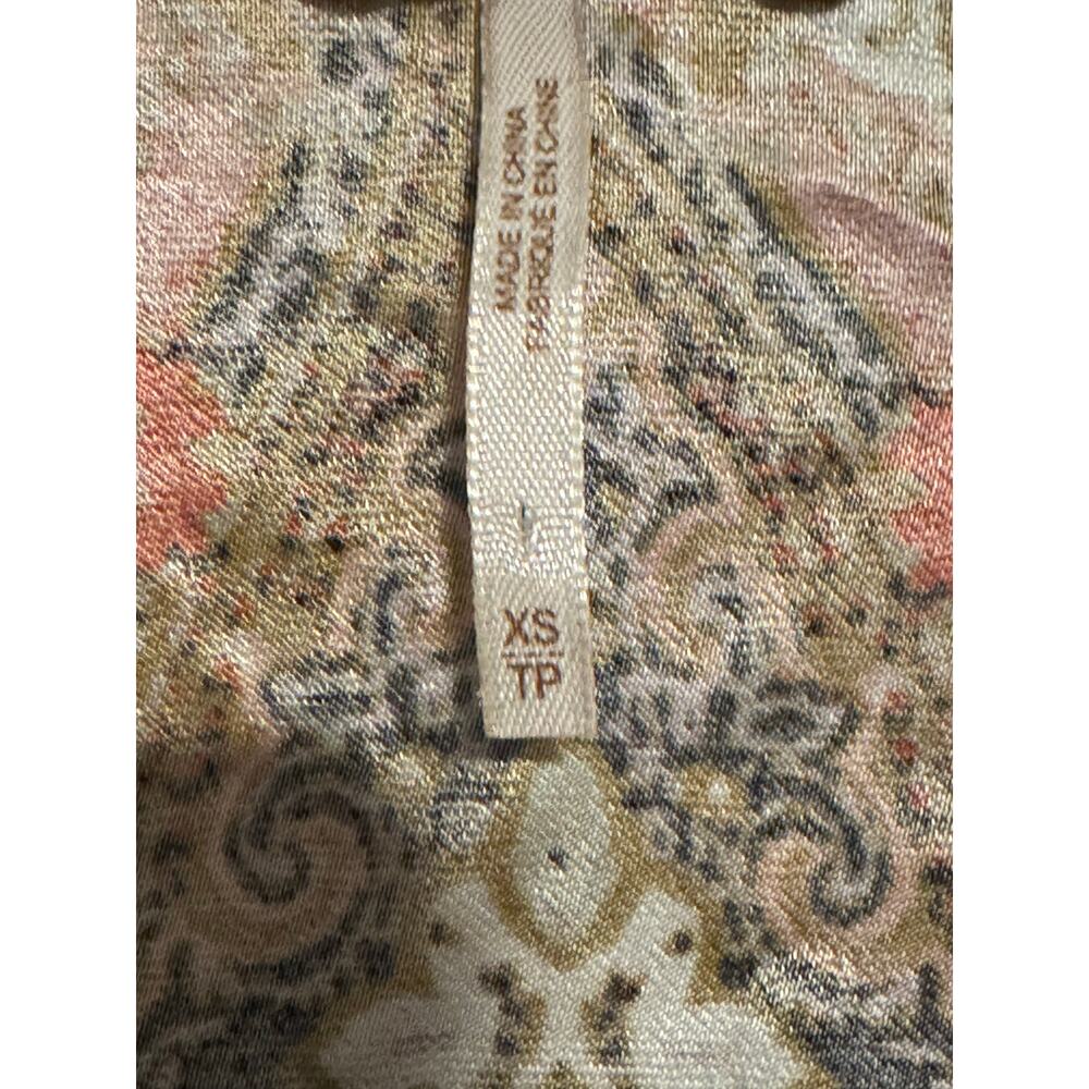 Free People Boho‎ Paisley Kimono Cardigan XS Longline Open Front Duster - Picture 6 of 6
